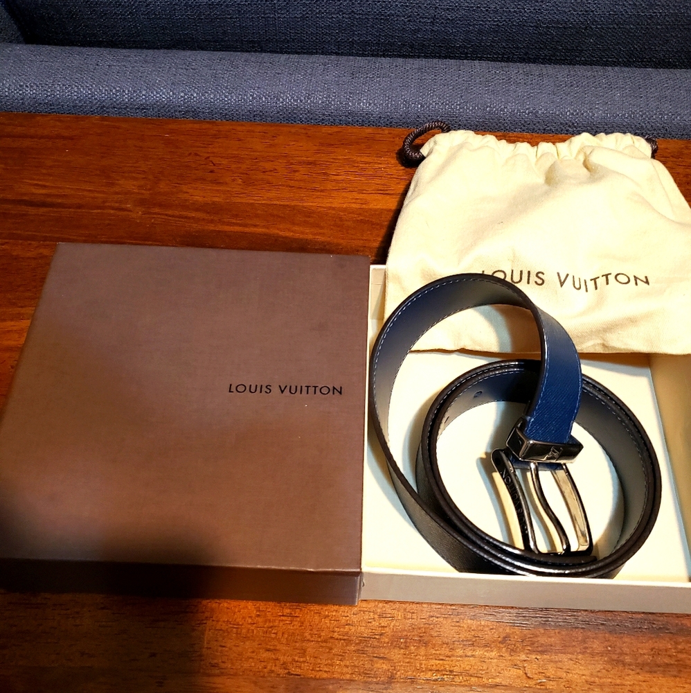 Authentic Louis Vuitton Men's Leather Belt
